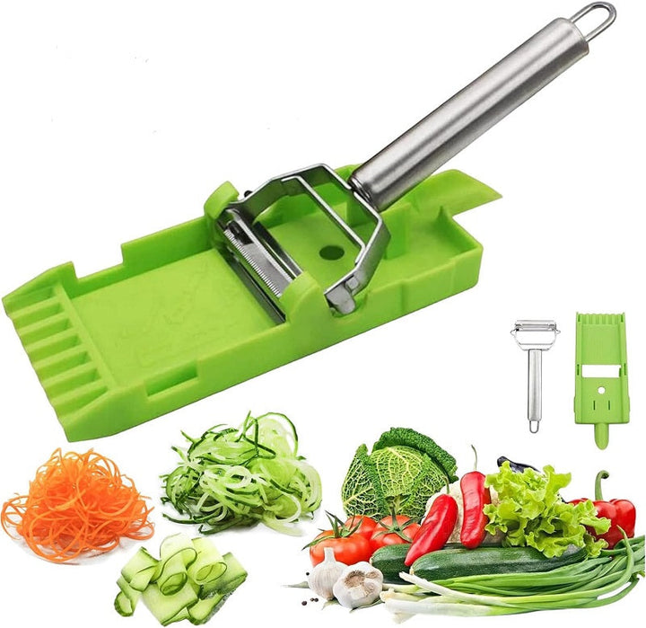 2-in-1 Vegetable Shredder & Slicer, Multi Double Knife Peeler | Bowlift