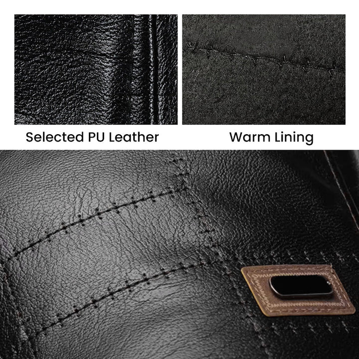 BowLift | ElderLux Plush Leather Beret | Cozy elegance for a warm winter experience