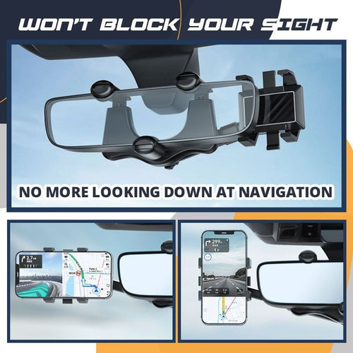 BowLift | Rotatable and retractable car phone holder