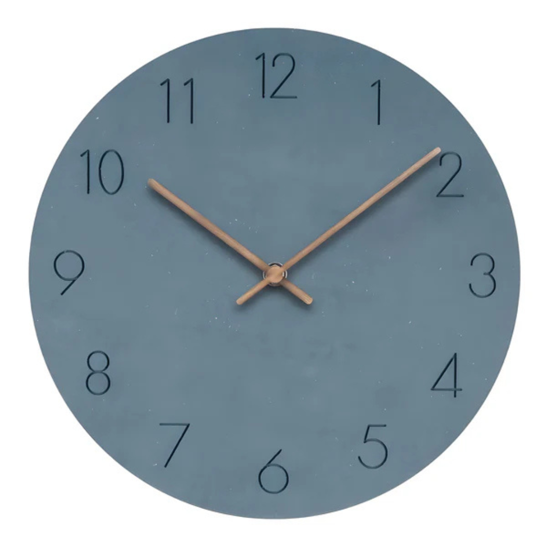 BowLift | Large Wall Clock Wood Modern | Minimalistic Wall Design