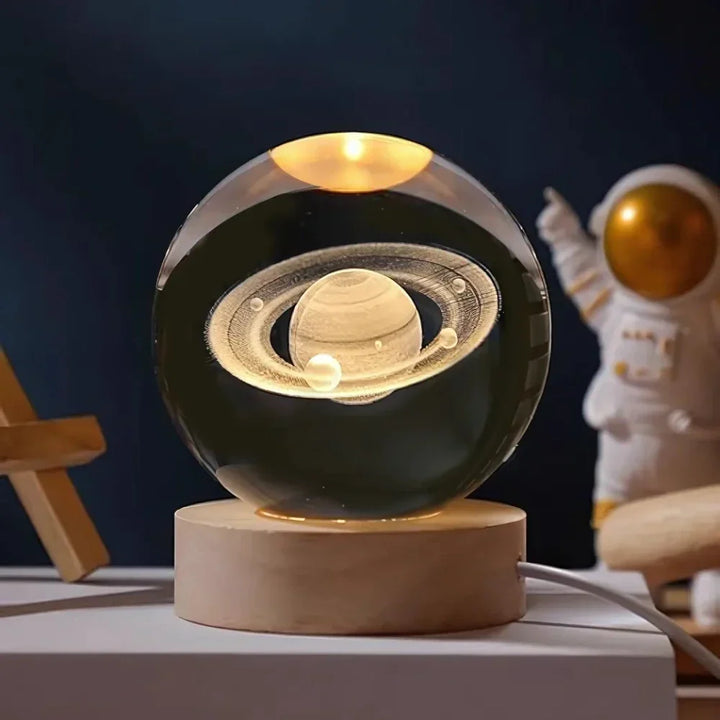 3D Engraved Crystal Sphere - Celestia | Bowlift