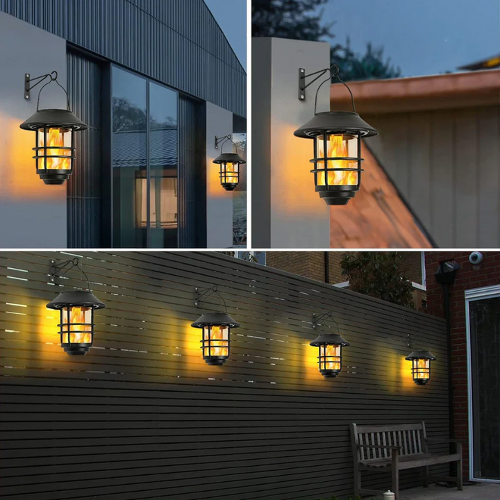 Flamma Glow - Enchanting Solar Wall Lamp Set | Bowlift