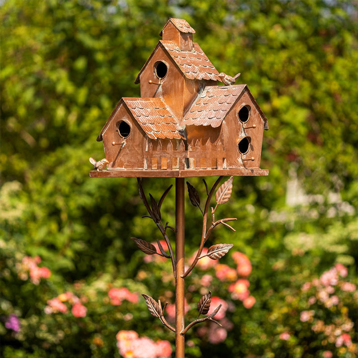 Birdhouse Garden Stakes | Bowlift
