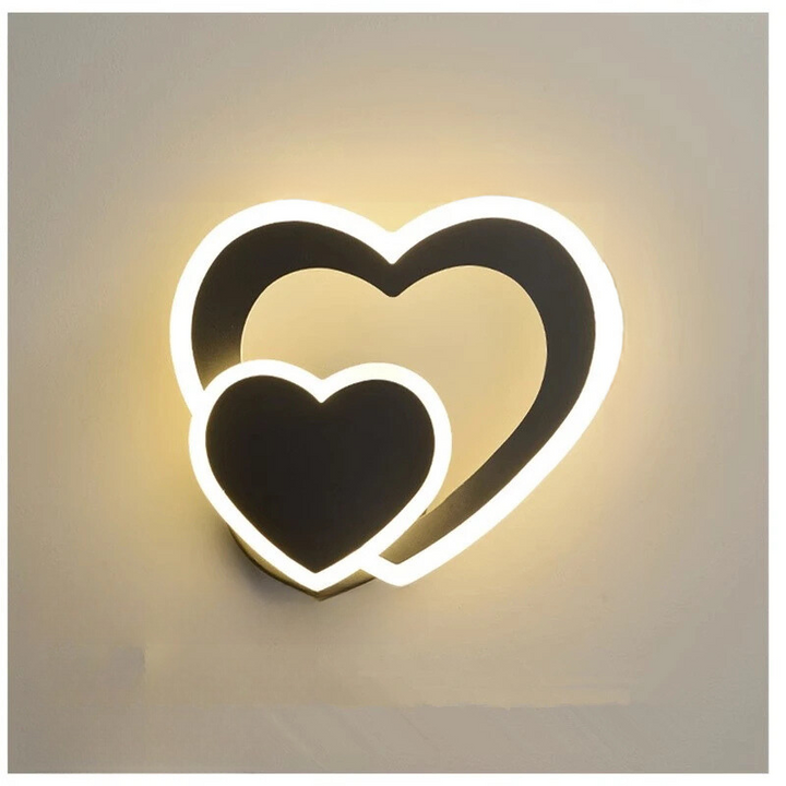 HeartGlow Wall Lamp - Modern LED Lighting Bowlift