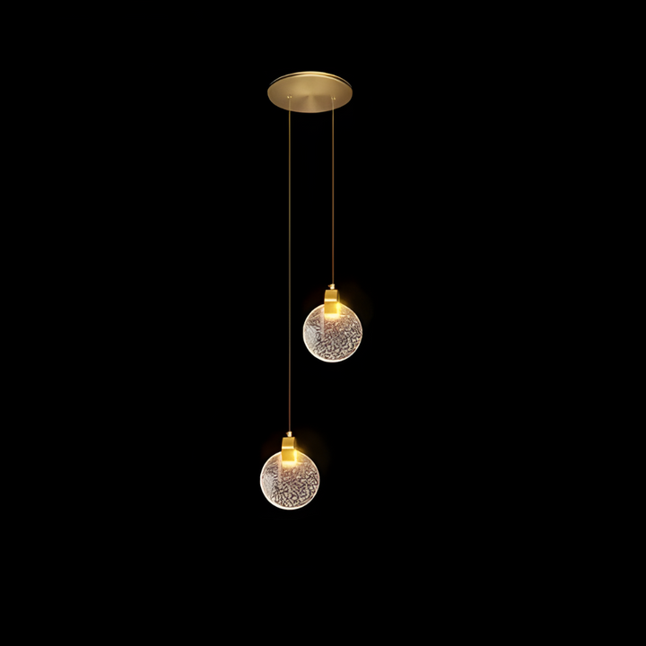RayonsD’Or – Glass Ceiling Lamp for Elegant Atmosphere Bowlift