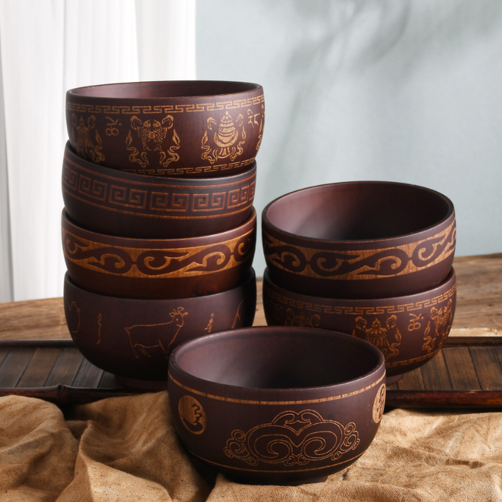 Ethnic wooden bowl Bowlift