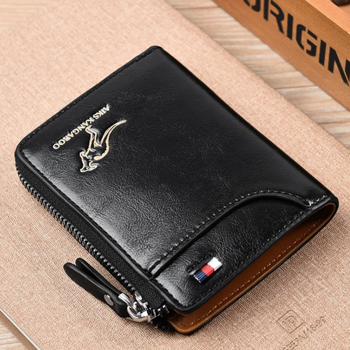 BowLift | WalletPro – Men’s Genuine Leather RFID Anti-Theft Wallet