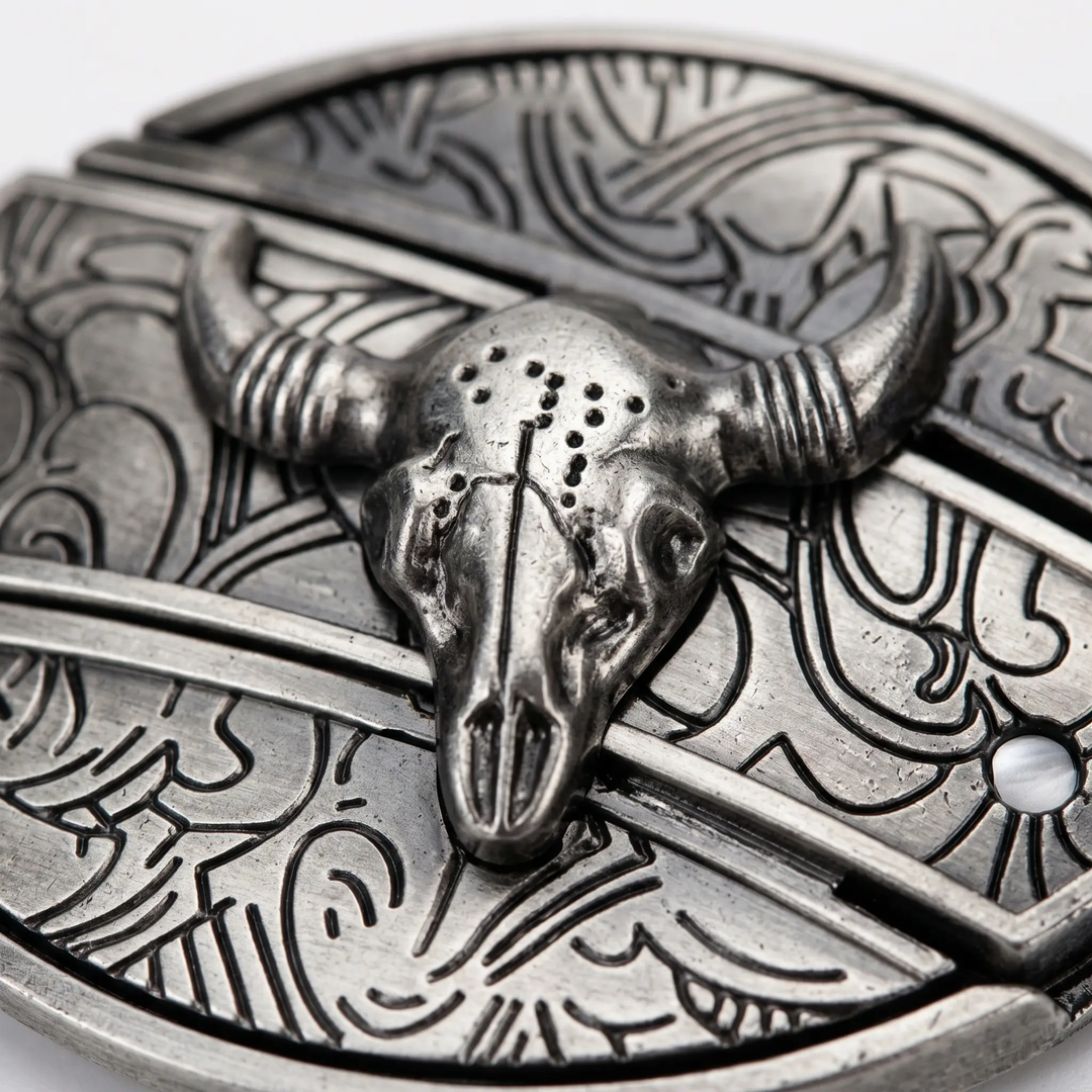 BowLift | Metal Oval Cowboys Belt Buckle
