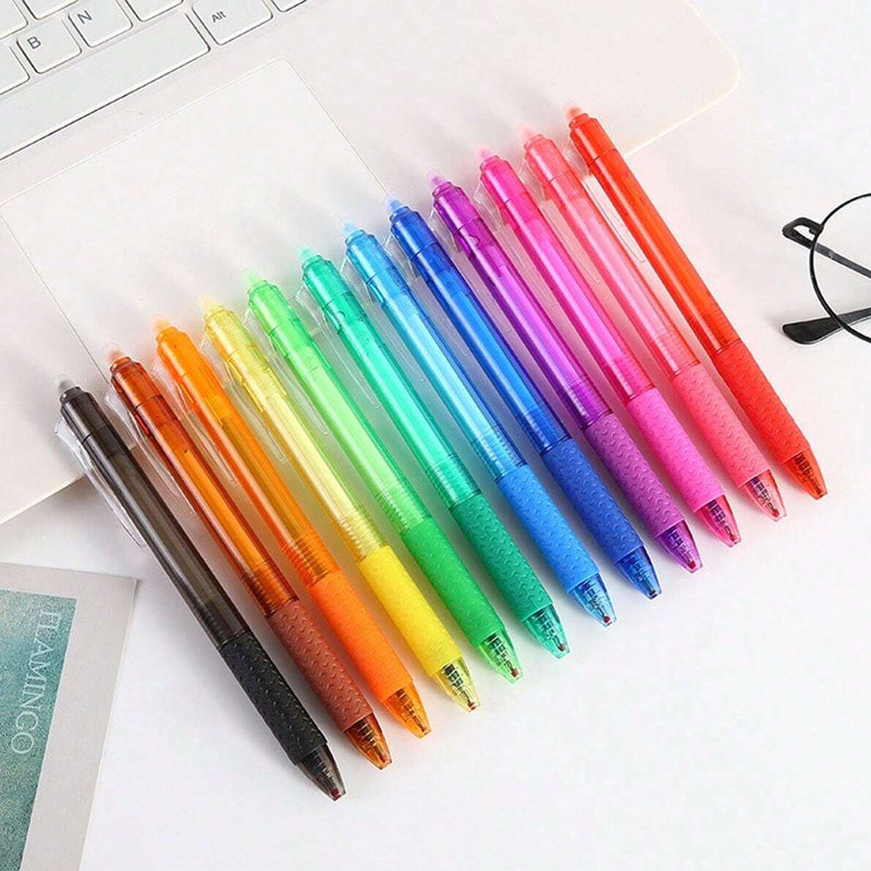 BowLift | Multicolored erasable gel pens (12 pcs)