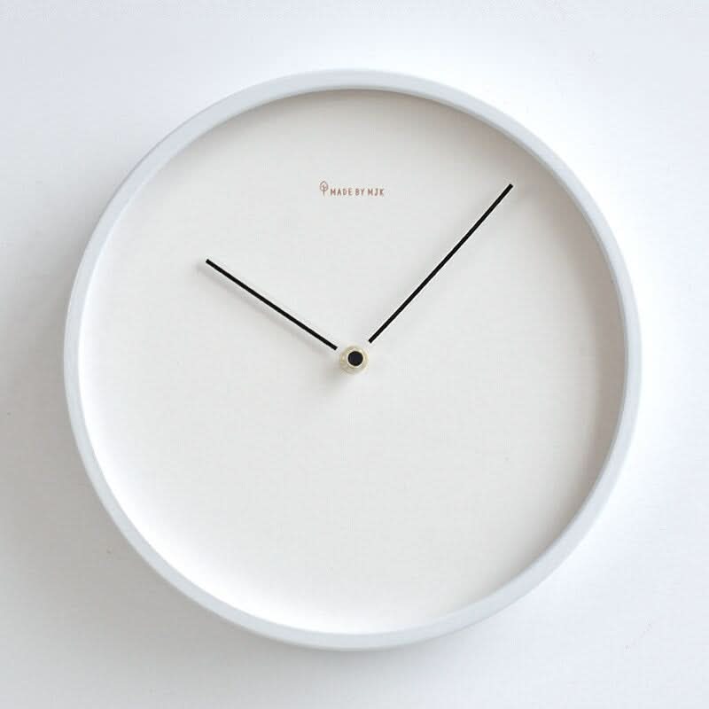 BowLift | Nordic Minimalist Wooden Wall Clock White Black Design