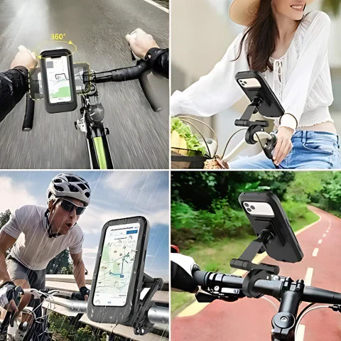 SafeRide Waterproof Phone Holder – 360° Rotatable for Bike and Rainy Weather | Bowlift