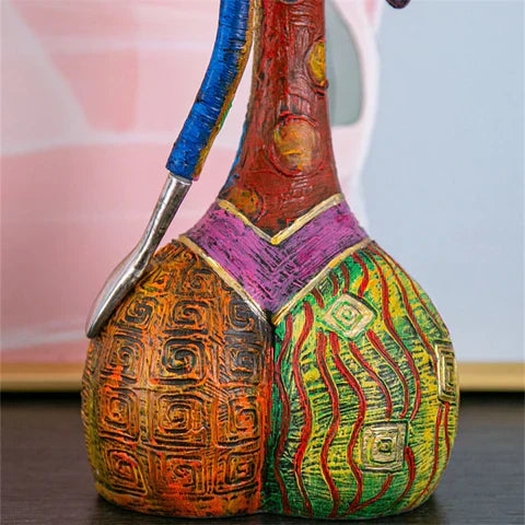 BowLift | Modern Abstract Woman Sculptures – Handcrafted Colourful Resin Art for Home Decor