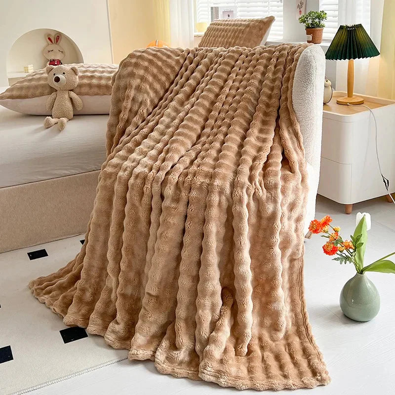 BowLift | Luxury Bubble Texture Fleece Blanket - BubbleNest