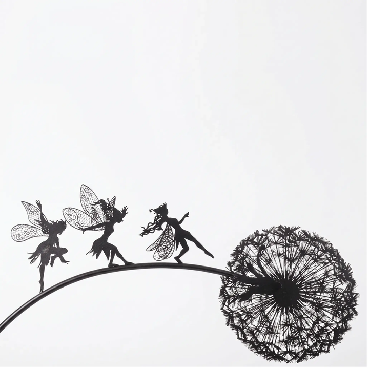 BowLift | Dancing Fairy Statue Steel Garden