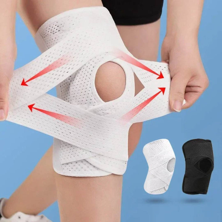FlexGuard Knee Pads | with Support Compression Springs and Tension Strap - for Stability - Pain Relief and Protection Bowlift