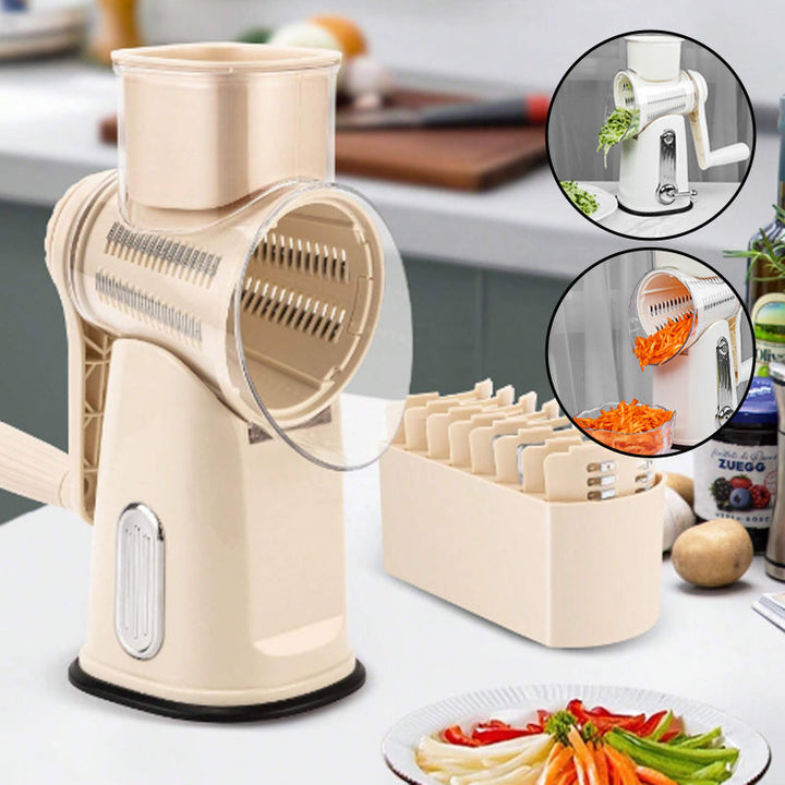 5 in 1 Vegetable Cutter Slicer, Rotary Cheese Grater | Bowlift