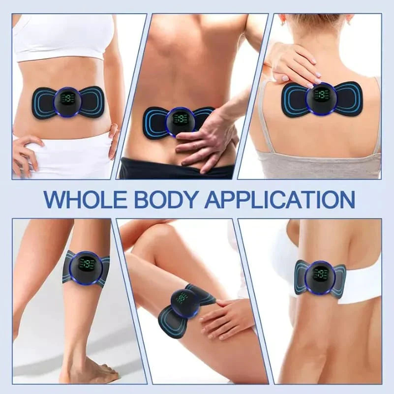 EMS Mini Body Massager Pulse Neck Pain Relief Bowlift