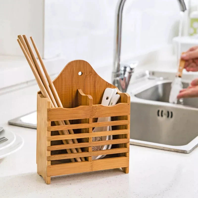 Wooden Cutlery Holder Bowlift