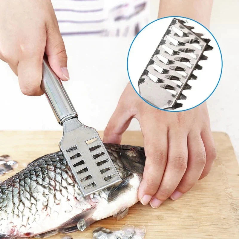 Fish Scale Remover Stainless Steel Bowlift