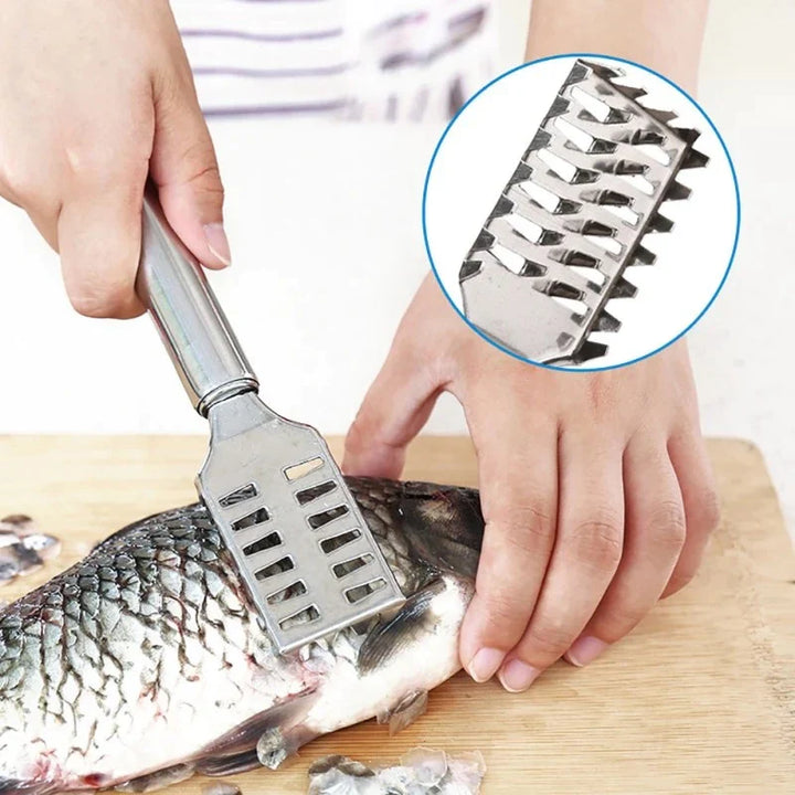 Fish Scale Remover Stainless Steel Bowlift
