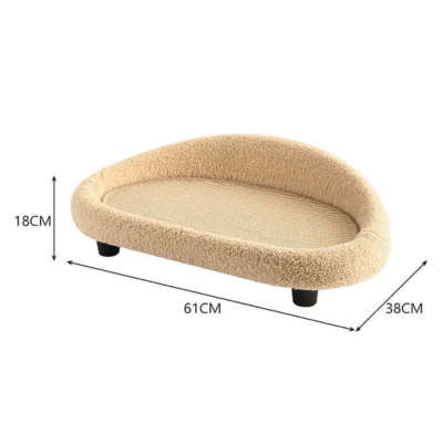 BowLift | Stylish Cat Bed with Scratching Area & Cuddly Pillow