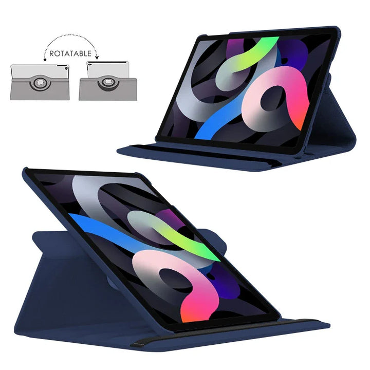 BowLift | 360-Degree Rotating Smart Leather Stand Case for iPad – Auto Sleep/Wake, Protective Cover