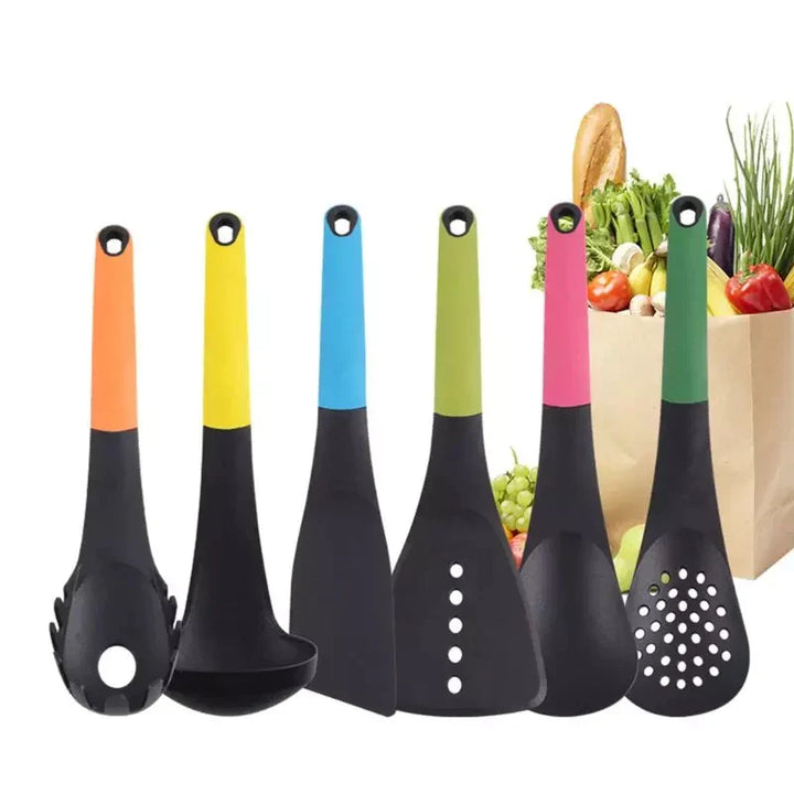 6 Pieces Kitchen Tools Spatula Set Silicone Non-Stick Bowlift
