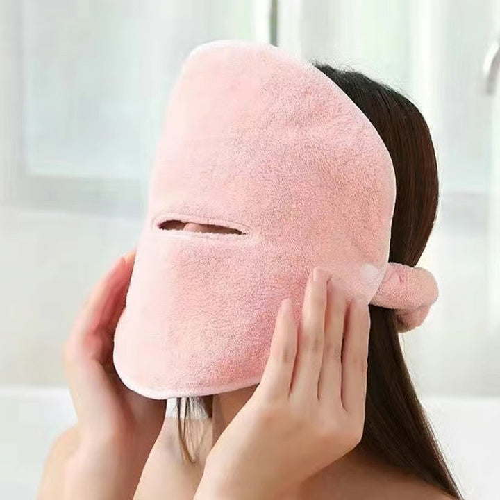 Moisturizing facial cloth made of coral velor | Bowlift
