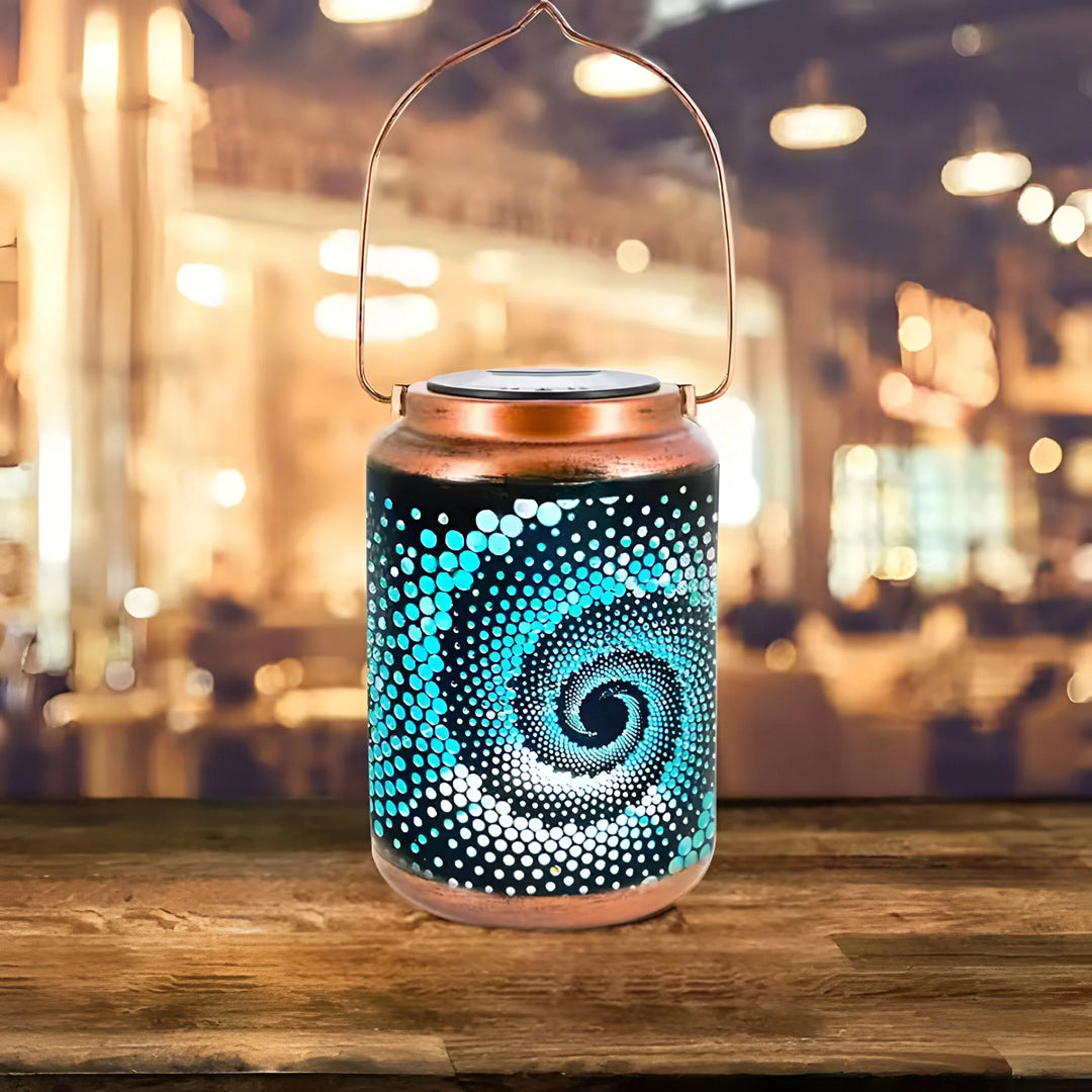 LumiCast – Solar Garden Light with Artistic Patterns
