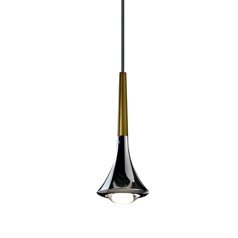 BowLift | Scandinavian Pendant Lamp in Droplet Shape of Metal
