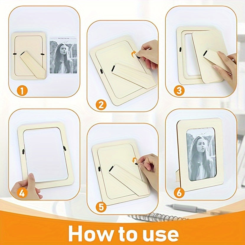 CreativeFrame – Set of 10 DIY Photo Frames Wood Bowlift