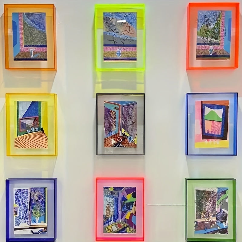 VividFrame – Colorful Transparent Photo Frame for Wall and Table Bowlift