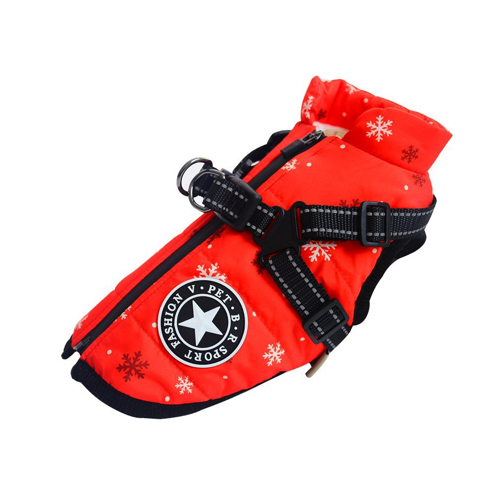 BowLift | WoofGuard - Waterproof Winter Jacket with Integrated Harness