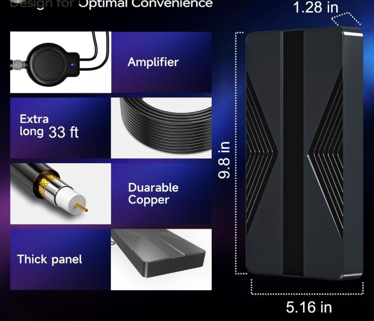 BowLift | Indoor HDTV Antenna with Stand