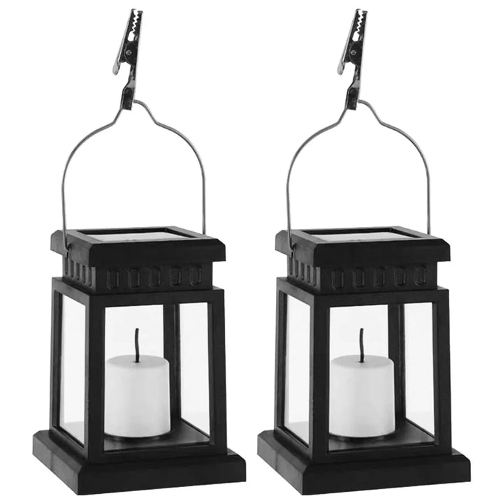 Solar-powered LED candle lantern – Weatherproof outdoor lamp for garden and patio | Bowlift