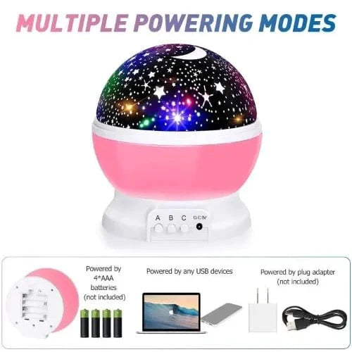 Projector Night Lamp Rotating Stars Bowlift