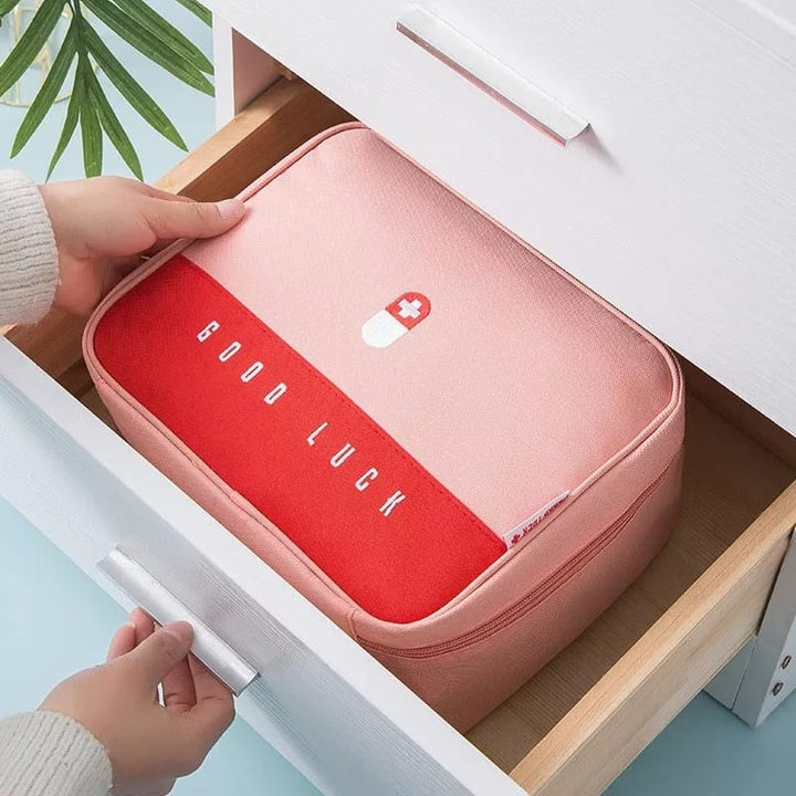 Portable Family Storage Bag Multi-functional Layered Medicine Box Bowlift