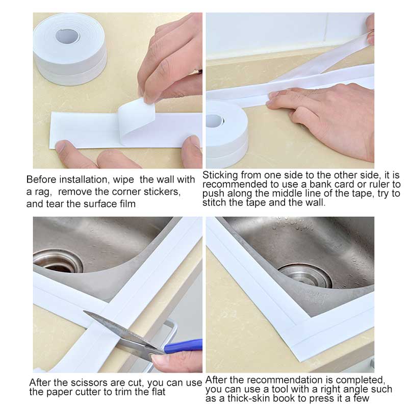 Bathroom Sink Sealing Tape Waterproof Bowlift