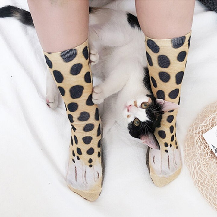 BowLift | Cat Paw 3D Printed Unisex Socks