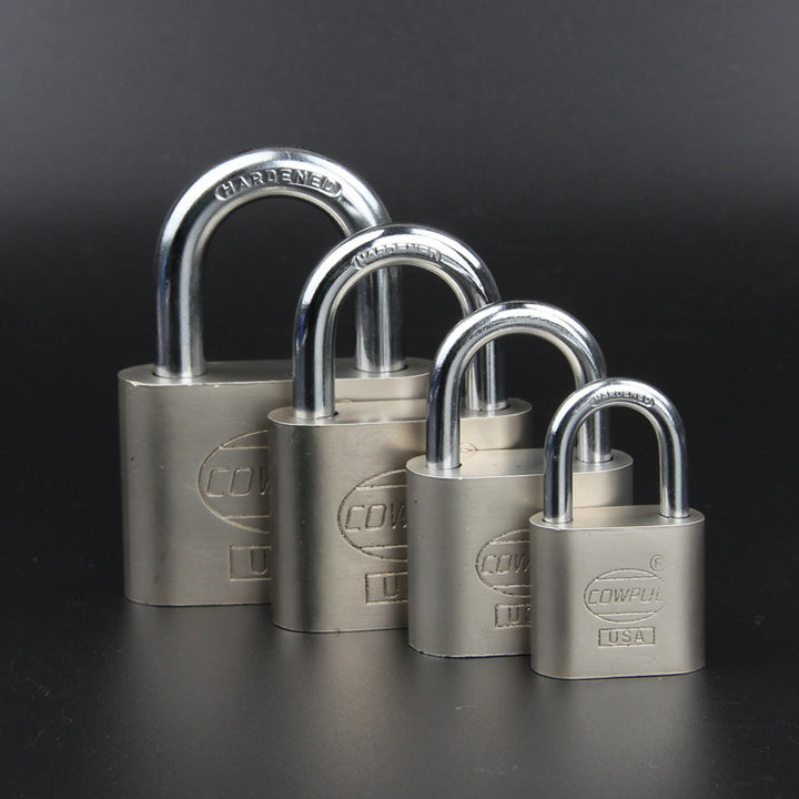 Heavy-Duty Chrome-Plated Hardened-Shackle Padlock Set Bowlift
