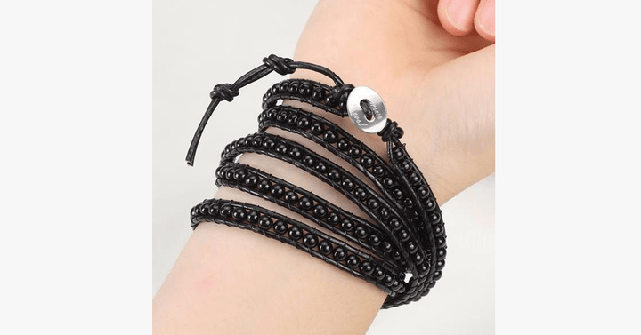 BowLift | Black on black pearl bracelet