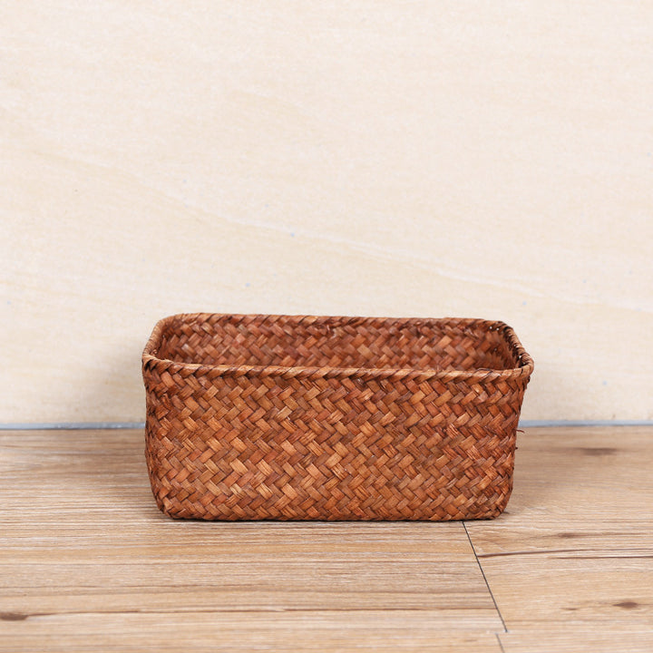 Handcrafted Natural Woven Storage Basket Bowlift