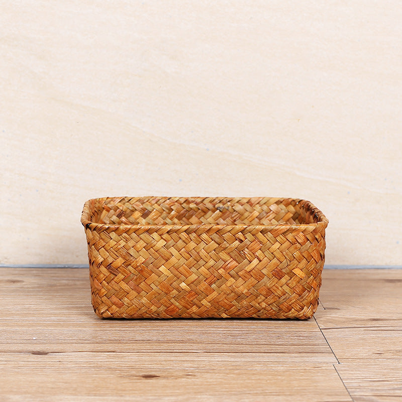 Handcrafted Natural Woven Storage Basket Bowlift