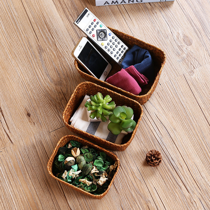 Handcrafted Natural Woven Storage Basket Bowlift