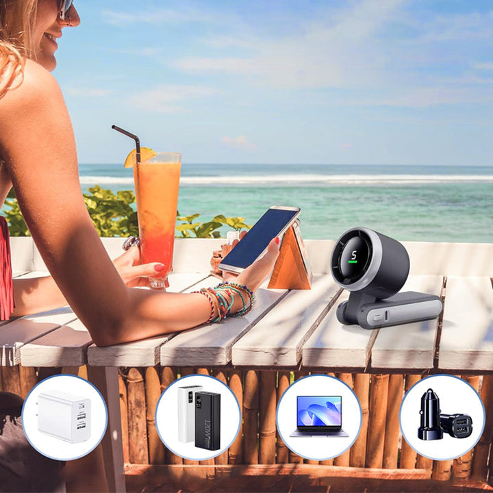 5-Speed Foldable Handheld Fan | Bowlift