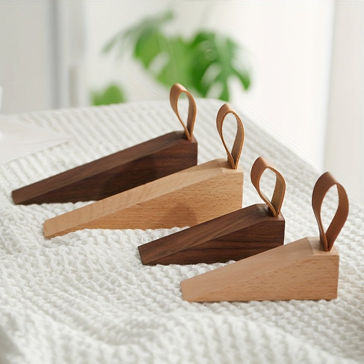 NordGrip Wooden Doorstopper – Scandinavian Design with Non-Slip Base | Bowlift