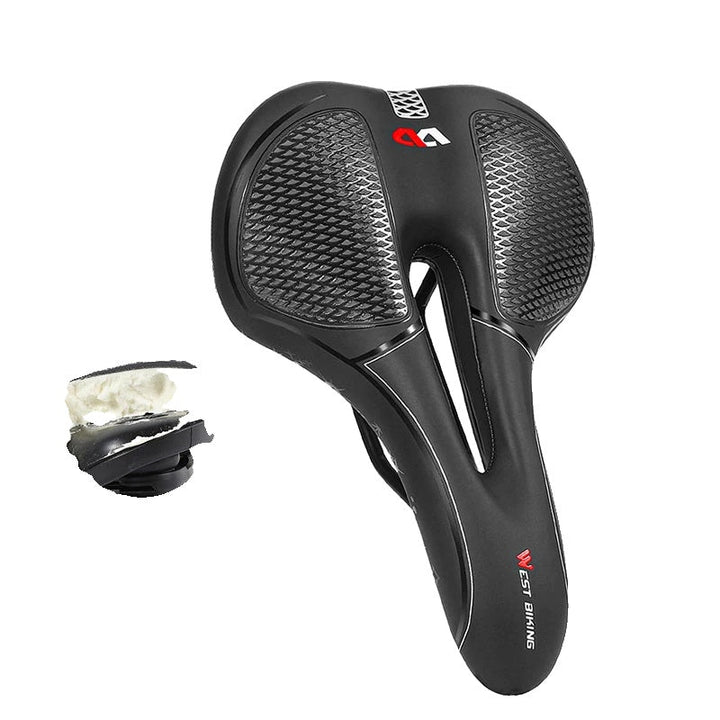BowLift | High Elastic Shock Absorbing Bicycle Saddle – Waterproof and Breathable Comfortable Bike Seat for Mountain Biking and Road Cycling