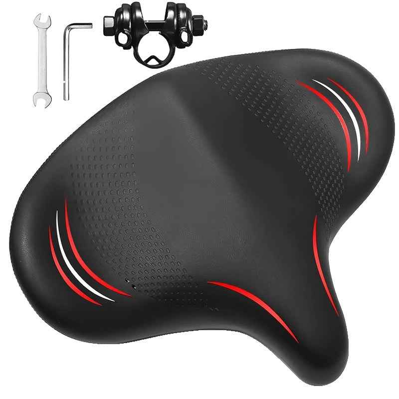 BowLift | Oversized Bike Saddle with Shock Absorption and Waterproof Design – Comfortable Bicycle Seat for Long Distances