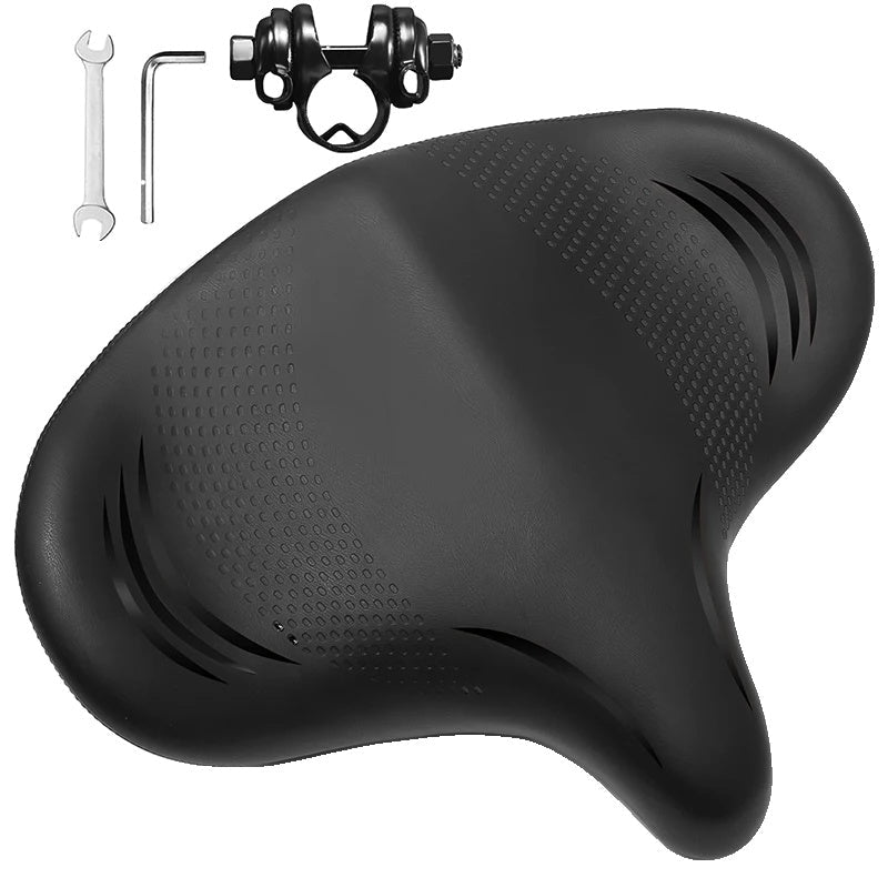 BowLift | Oversized Bike Saddle with Shock Absorption and Waterproof Design – Comfortable Bicycle Seat for Long Distances