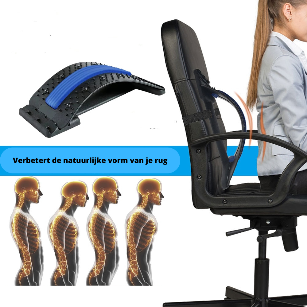 BackEase - Comfortabel Massageplank voor Rugpijn Bowlift